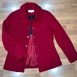 Calvin Klein Women's Vibrant Red Puffer Jacket